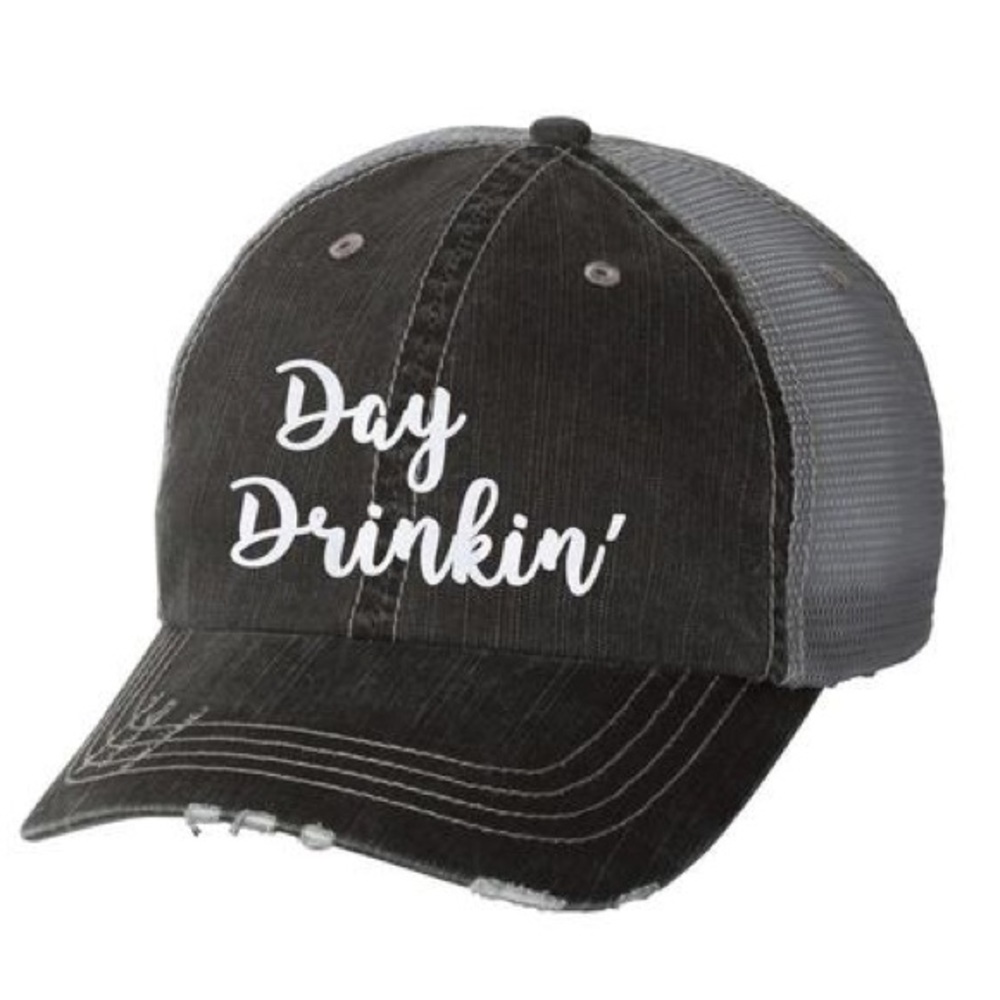 Day Drinkin’ Ladies Distressed Glitter Hat